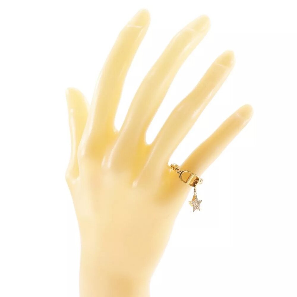 Authenticity Guaranteed Dior Star Ring Plated Gol… - image 2